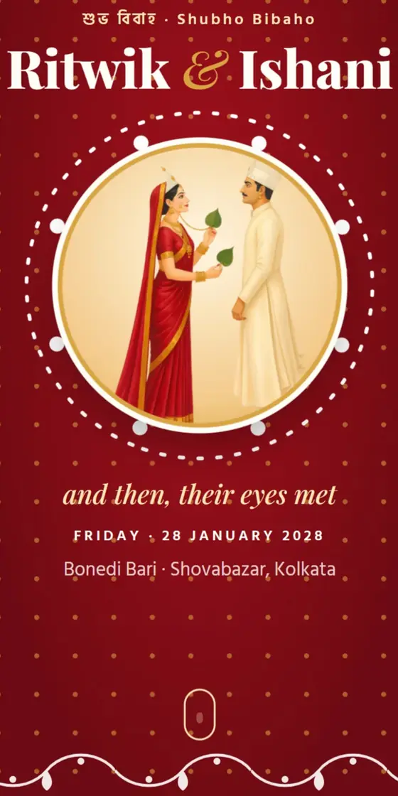 Shubho Drishti wedding invitation preview